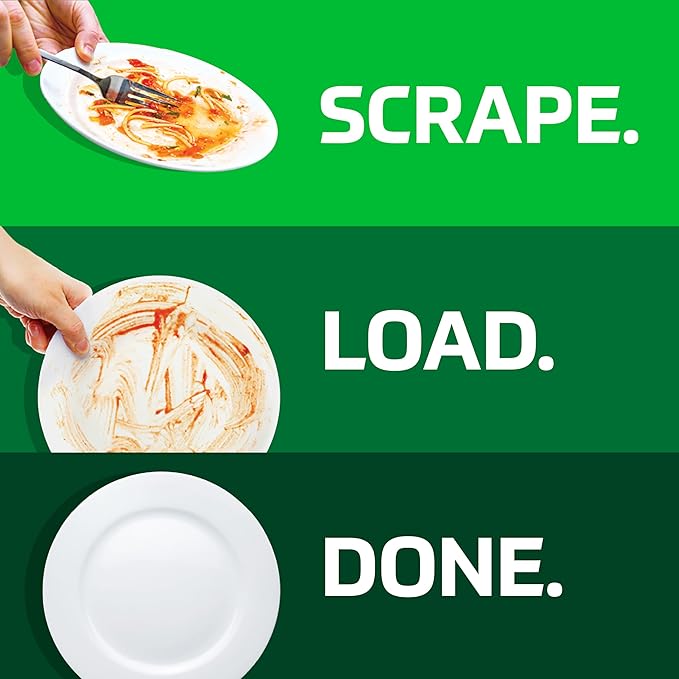 Cascade Free & Clear Dishwasher Pods, Dishwasher Detergent, Dish Detergent Soap, Lemon Essence, 19 Count