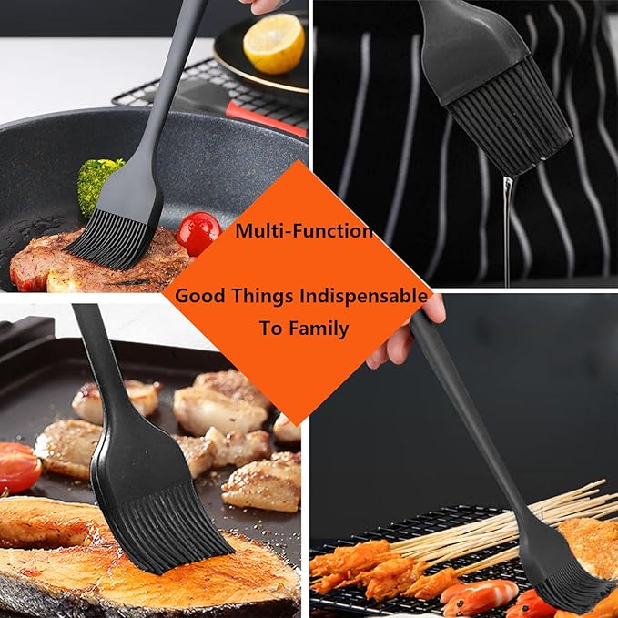 Adjustable Rolling Pin 4 Set and Silicone Baking Pastry Mat Setpastry,Siliconebrush and spatul,AdjustableThickness Rings,Wooden Dough Roller Rolling Pins for Baking Dough, Pizza, Pie