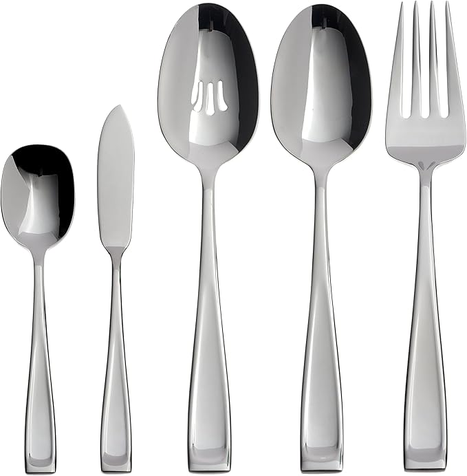 Oneida Moda Flatware Set | Stainless Steel | Service for 12 | 65-Piece, Pack of 2