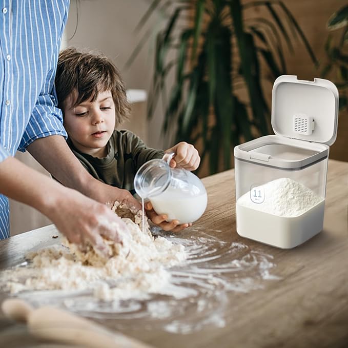 Flour Container 20LBS - 10 L /10.5 QT /10 KG - Rice Container Storage Food Grain Container Bins Household for Kitchen Pantry Organization (11L)