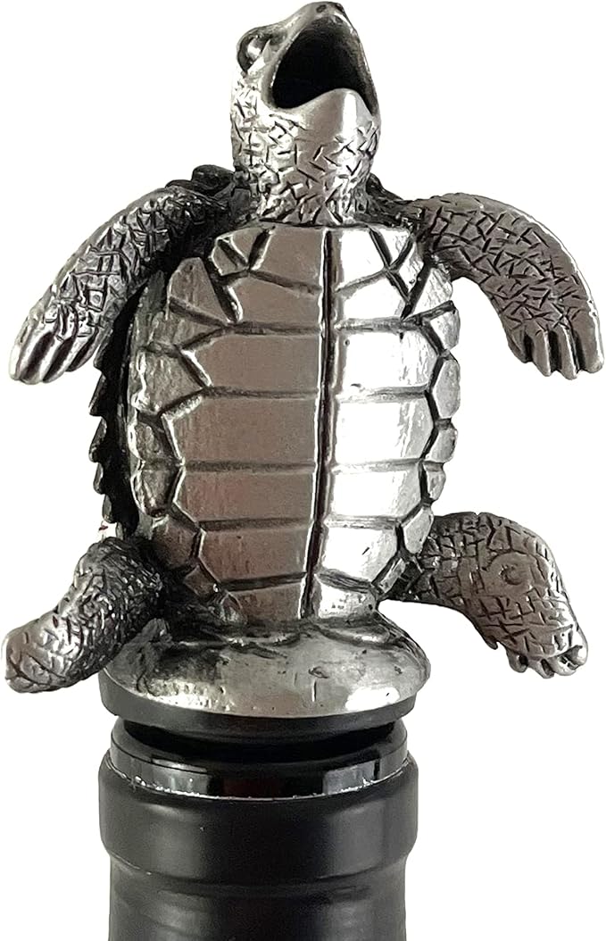 Happy Hour Sea Turtle Wine Pourer - Stopper, Aerator, and Perfect Pourer