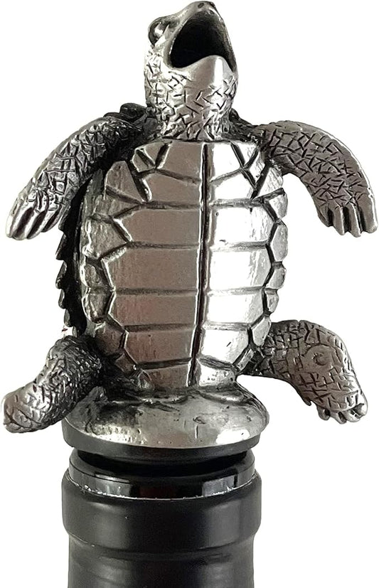 Happy Hour Sea Turtle Wine Pourer - Stopper, Aerator, and Perfect Pourer