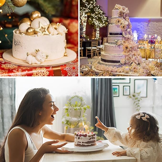 saphe 4 Inch Cake Pans- Non-Stick Round cake Pans, Silicone Cake Molds for Smash Cakes, Layer Cakes, Cheese Caks, Chocolate Cakes, 4 packs (4inch+4packs)