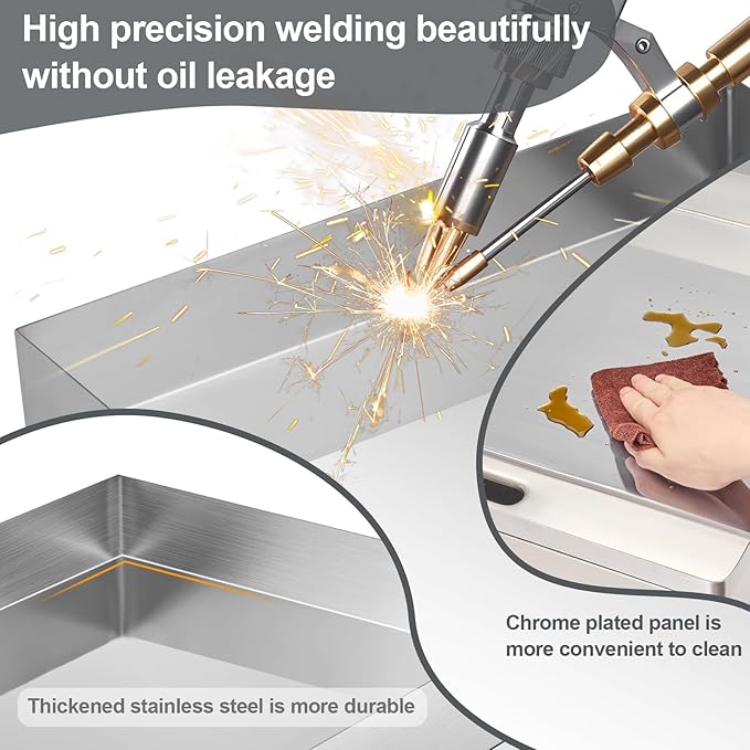 Mvegoiuok Commercial Electric Griddle 14 Inch Stainless Steel Table Top Griddle 1800W Indoor Grill Electric Flat Top Grill Smokeless