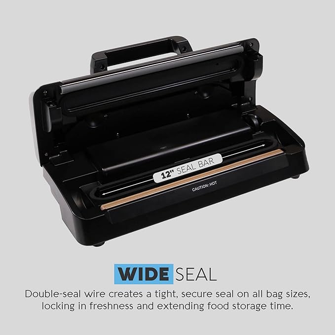 Avid Armor Vacuum Sealer Machine AVS7900, Vacuum Food Sealer for Food, Meat Sealers Vacuum Packing Machine, Compact Vacuum Sealers with 12-Inch Vaccum Sealer Bar