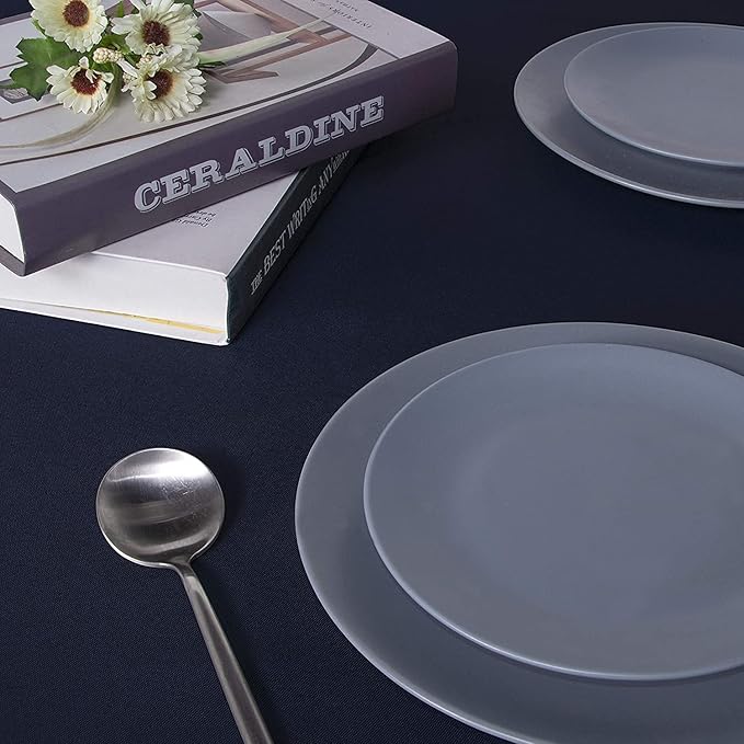 sancua Rectangle Tablecloth - 70 x 120 Inch - Stain and Wrinkle Resistant Washable Polyester Table Cloth, Decorative Fabric Table Cover for Dining Tables, Buffet Parties and Camping, Navy