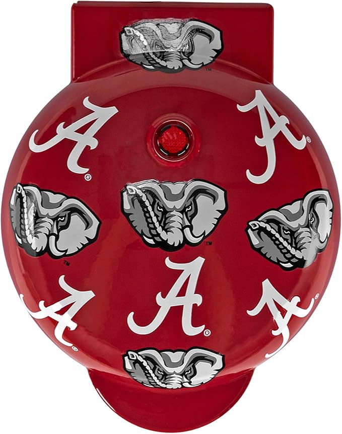 Uncanny Brands Alabama Crimson Tide Mini Waffle Maker - Small Kitchen Appliance