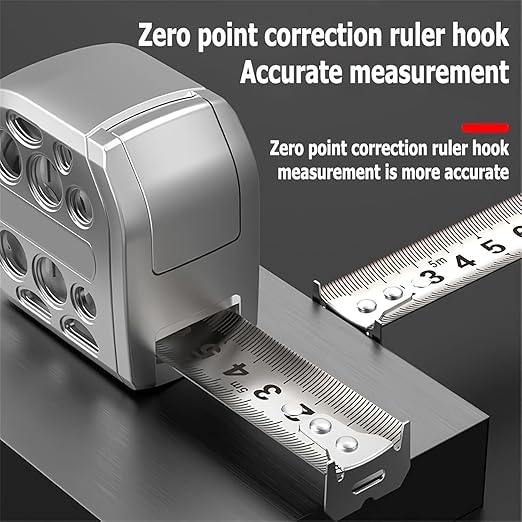 2025 New 16/25FT Stainless Steel Tape Measure - Dual-Sided Precision Imperial & Metric Scales, Auto-Lock, Magnetic Base, Pro-Grade Accuracy (16ft/5m)
