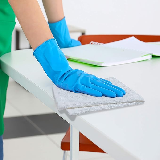 Softolle Bar Mop Towels, Pack of 12-16x19 Inches - 100% Cotton Super Absorbent Towels, Multi-Purpose for Home and Bar Cleaning (White)