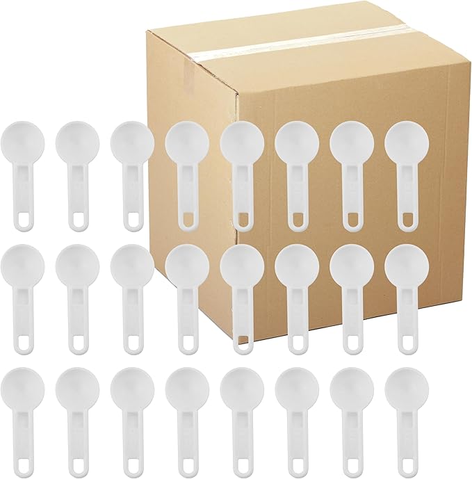Cornucopia Brands Bulk Pack of Teaspoon Measuring Spoons (240-Pack); 5 ml / 5 cc Scoops Which Fit Inside a Spice Bottle