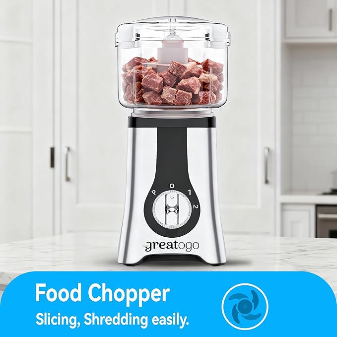 Blender with Meat Grinder & 3 Jars (40oz/24oz/10oz) - 2-Speed Pulse Control for Smoothies, Ice Crushing, Frozen Fruit, Grinding & Mixing - Includes 17oz Food Processor, To-Go Cups