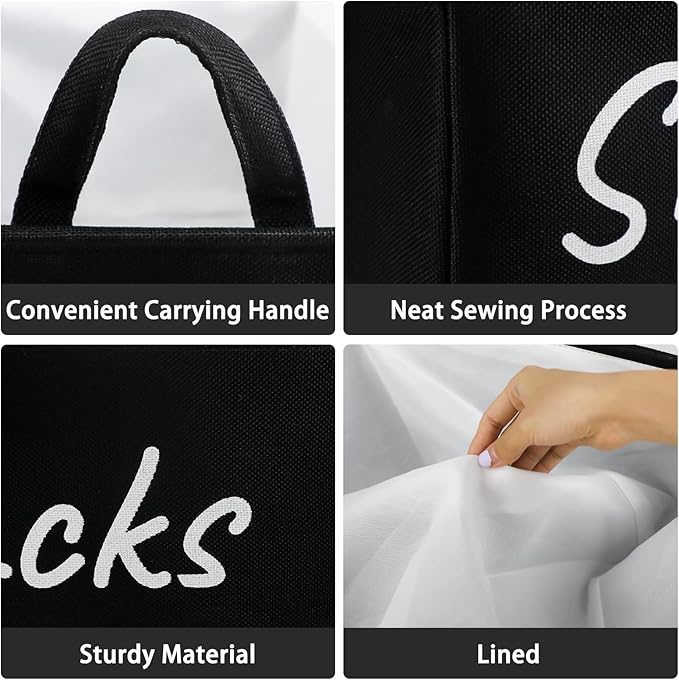 Snack Bin for Pantry - Snack Basket Organizer for Countertop - Imitation Linen Snack Storage Containers for Storing Chips, Pretzels, Cookies, Popcorn and more - Kitchen Organization