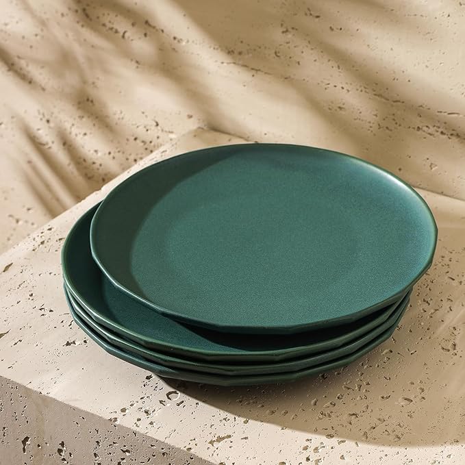 Stone Lain Rio 4-Piece Dinner Plate Set Stoneware, Green