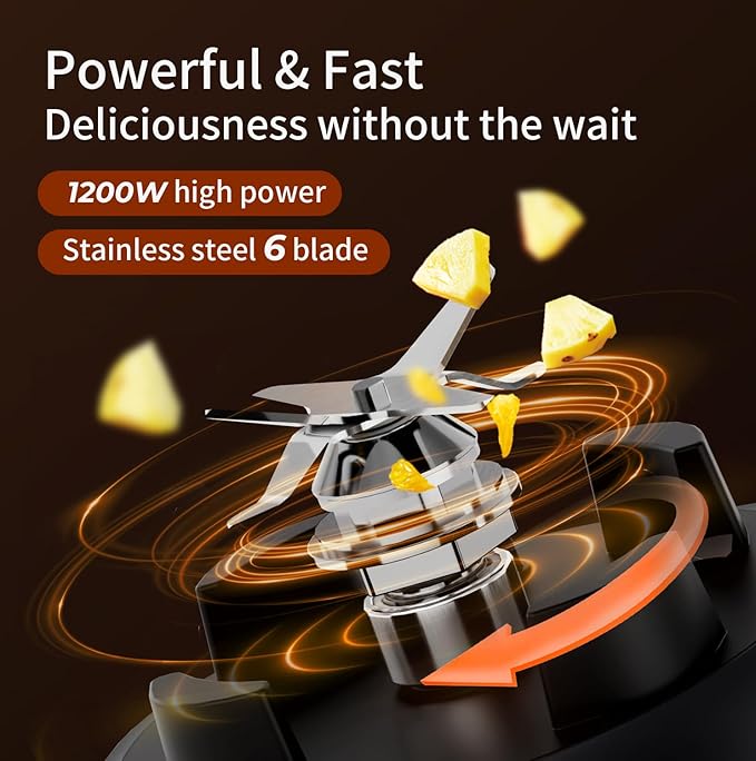 TOKIT B3 Countertop Mixer Blenders for Kitchen 8 Preset Programs 1200W Smoothy Blender Machine 68 Oz Large Capacity Professional Glass Blender for Shakes and Smoothies, Juicer, Ice, Frozen Drinks