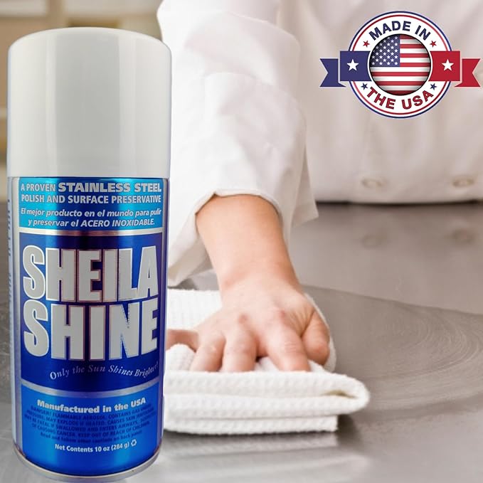 3 x 10oz Stainless Steel Cleaner and Polish - Removes Grease, Fingerprint & Watermark - Kitchen Appliances, Refrigerators, Sinks, Ovens & Grills - Streak Free Shine - Stainless Steel Cleaning Spray