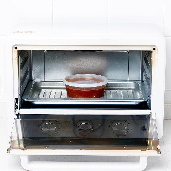 [240Set-8oz] Plastic Deli Food Storage Containers With Lids Disposable Clear Small Togo Jars Bowls For Soup, Meal Prep, Slime | BPA Free | Stackable | Leakproof | Microwave | Dishwasher | Freezer Safe