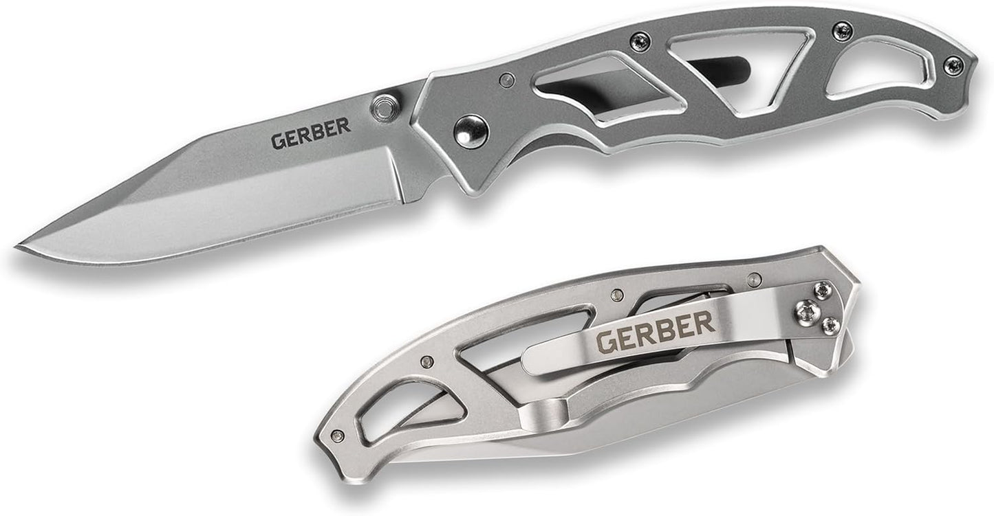 Gerber Gear Paraframe EDC Folding Pocket Knife with Safety Lock for Everyday Carry, Gifts for Men