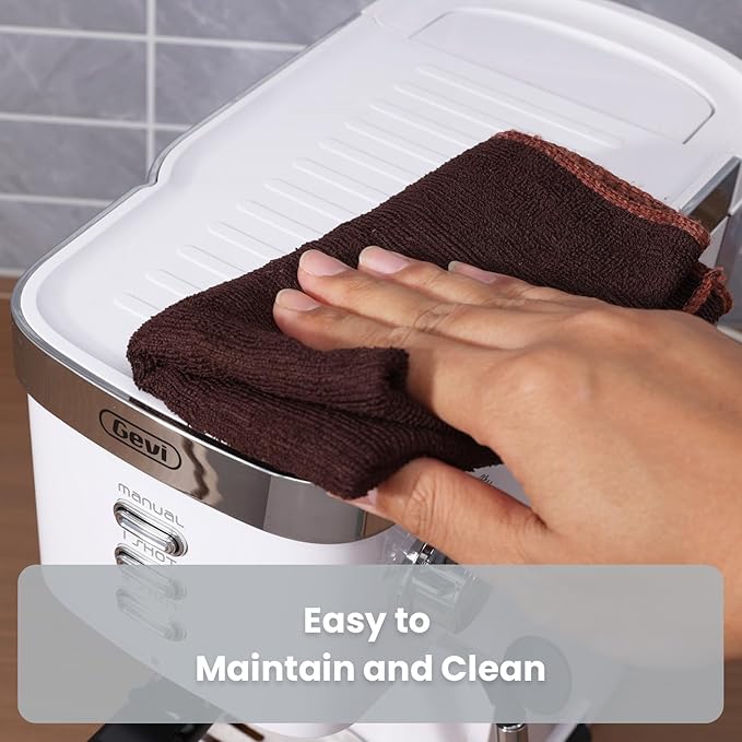 Gevi 20 Bar Professional Espresso Machine for Home, Compact with Milk Frothing Steam Wand, Adjustable Single & Double Shot, Gift for Coffee Lovers, Mom & Dad