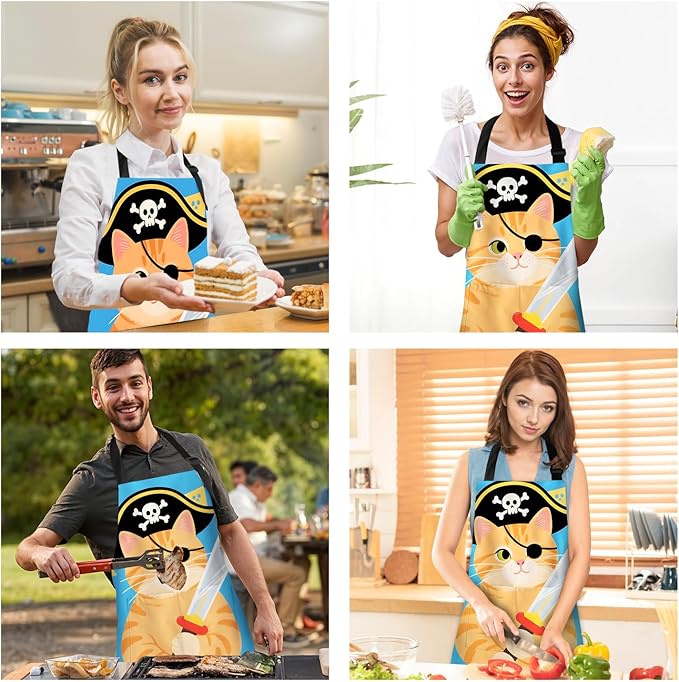 Halloween Apron Home Kitchen Cooking Baking Gardening for Women Men with Pockets waterproof 32x28 inch