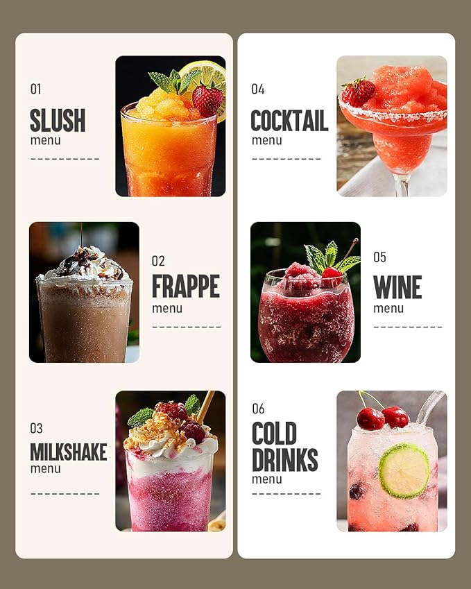 Slushie Machine, 88 oz INOVIVA Slushy Machine for Home with Self-Cleaning Function, No Ice Needed, Professional Frozen Drink Maker, 5 Preset Programs, Frozen Margaritas, Frappés, Milkshake, and More