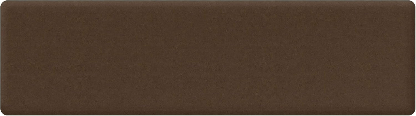 NewLife Anti Fatigue Nonslip Mat: Hard Floor Utility Mats for Garage, Patio and Kitchen - 20" x 72" x .5" - Vintage Leather Rustic Brown