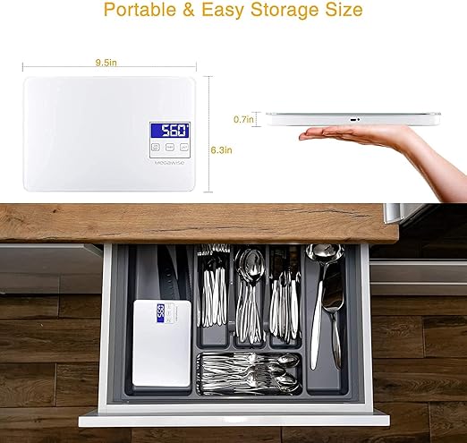 MEGAWISE Food Kitchen Scale (White)