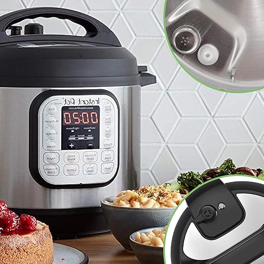 11 PCS Instant Pot Accessories for Duo 5, 6 Quart Qt IP-DUO50 IP-DUO60, InstantPot Replacement Parts Include 2 Sealing Ring, Steam Release Valve, Anti-Block Shield, Float Valve and Gasket