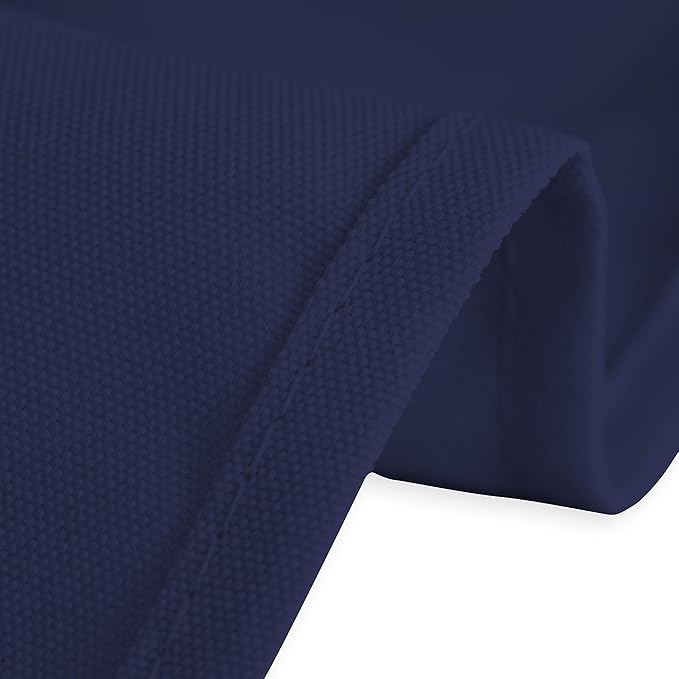 LTC LINENS 10 Pack Rectangular Tablecloths Navy Blue 70 x 120 Inch for 6 or 8 ft Rectangle Banquet Tables with Half-Drop-Stain and Wrinkle Resistant Polyester Cloth Table Covers for Wedding, Party