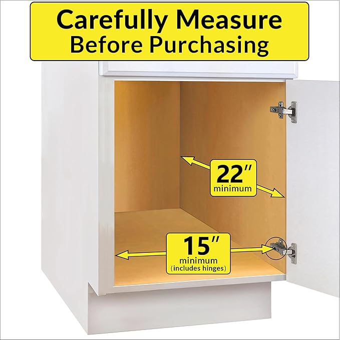 LYNK PROFESSIONAL® Pull Out Cabinet Organizer, 14" x 21" Slide Out Drawers for Kitchen Cabinets - Sliding Pull-Out Pantry Shelves – Home Shelf Organizers - Lifetime Ltd. Warranty, Chrome