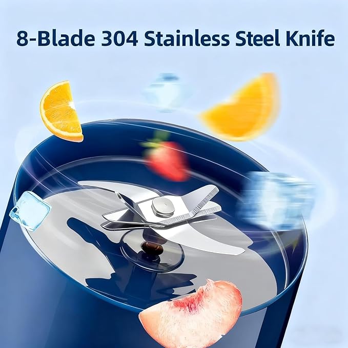 Blender Mini Japan, Blender Cup, 28oz Hand Blender, Directly Squeezed, One Cup With Double Lid, Portable Rechargeable Juicer Machine, No Filter Required, Dishwasher Safe