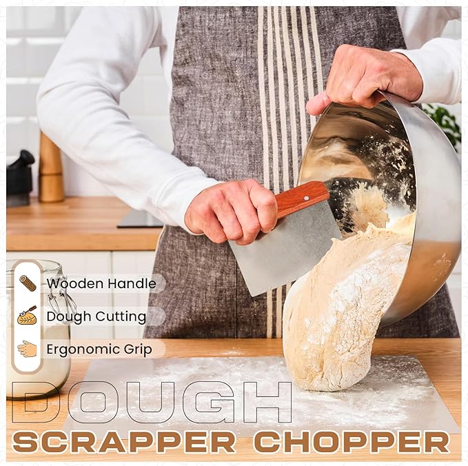 Banneton Bread Proofing Basket Set by Kutir - 9 Inch Round & 10 Inch Oval Sourdough Baskets with Linen Liner, Bread Lame, Dough Scraper - Baking Kit for Artisan Bread Making