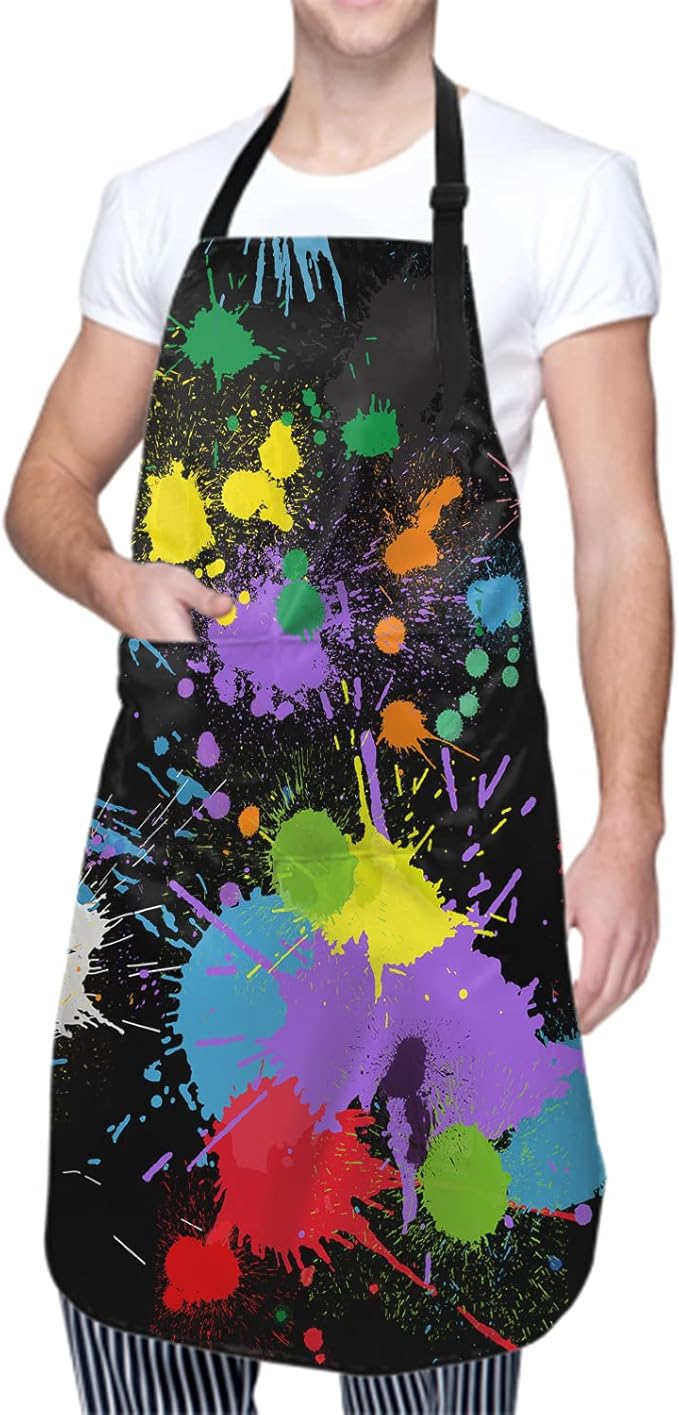 Funny Animal Apron with 2 Pockets Waterproof for Men Women Kitchen Garden Decor