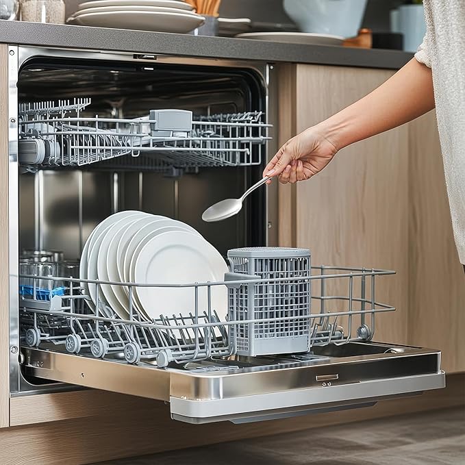 KINGSTONE 45 Pieces Silverware Set for 8, Premium Stainless Steel Flatware Set with Serving Utensils, Heavy Duty and Modern Design Cutlery Set, Mirror Polished, Dishwasher Safe