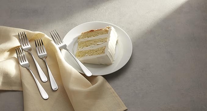 Oneida Flight Everyday Flatware Dinner Forks, Set of 4