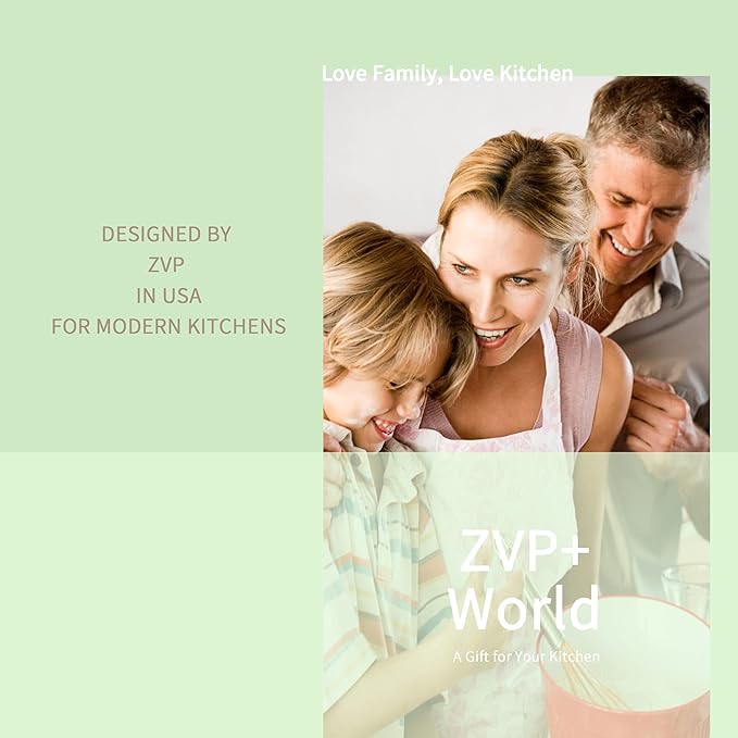 ZVP Plastic Cutting Boards for Kitchen, Flexible Cutting Mats, Gradient Green Chopping Boards with Food Icon, Non-Slip, Non Porous, BPA Free, Dishwasher Safe