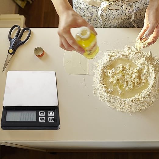 GLEAVI USB Rechargeable Mini Kitchen Gram Scale Precision Electronic Food Scale for Baking Cooking Jewelry Weighing with Tare Function Portable Professional Accessory