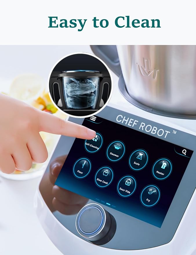 Cooking Machine,Chef Magic Kitchen Robot with 15 Functions, Built-in Scale, 600+ Recipes,3.5L Capacity,98-320°F Temperature Adjustable All-in-One Cooking Robot
