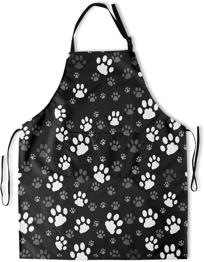 Funny Animal Apron with 2 Pockets Waterproof for Men Women Kitchen Garden Decor