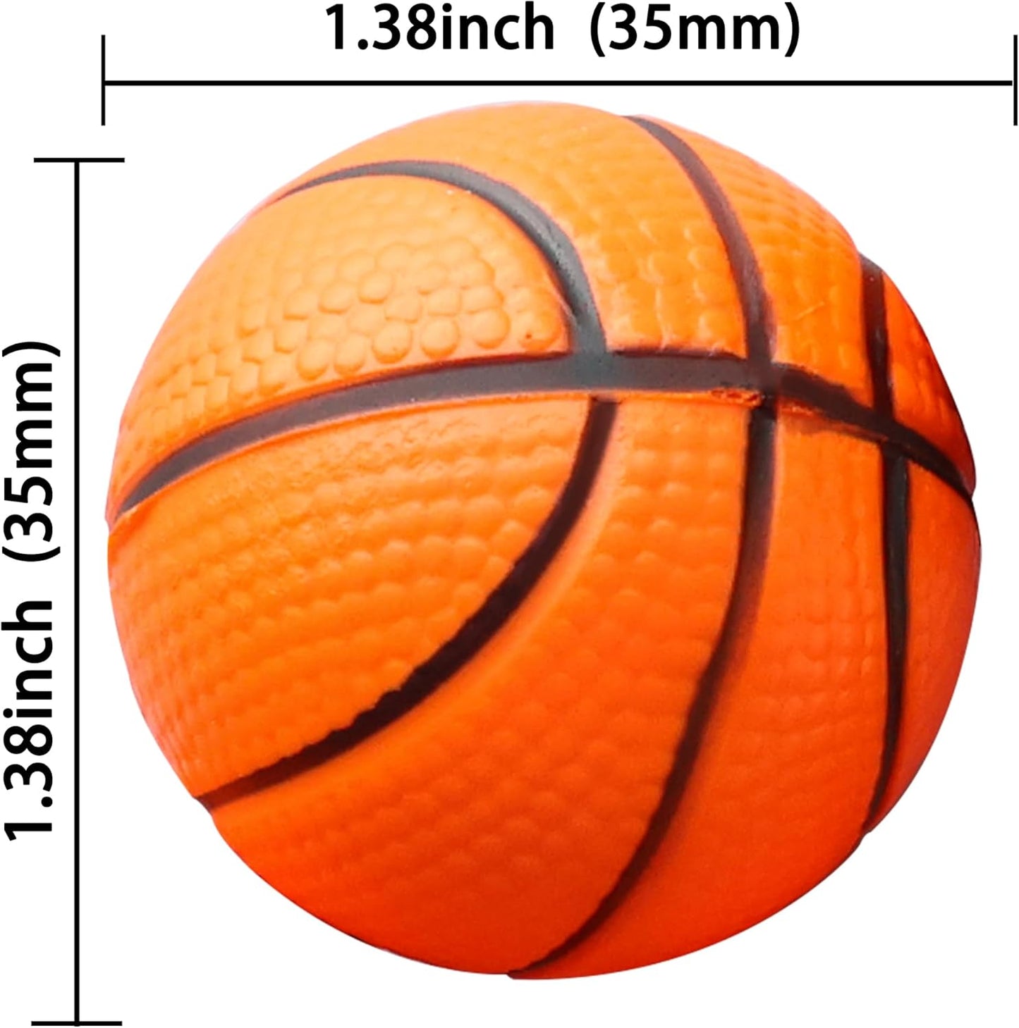 Ephlyn 10 Pack 3D Basketball Cupcake Toppers Basketball Cake Toppers Decorations for Sports Theme Baby Shower Birthday Party Cake Decorations Supplies
