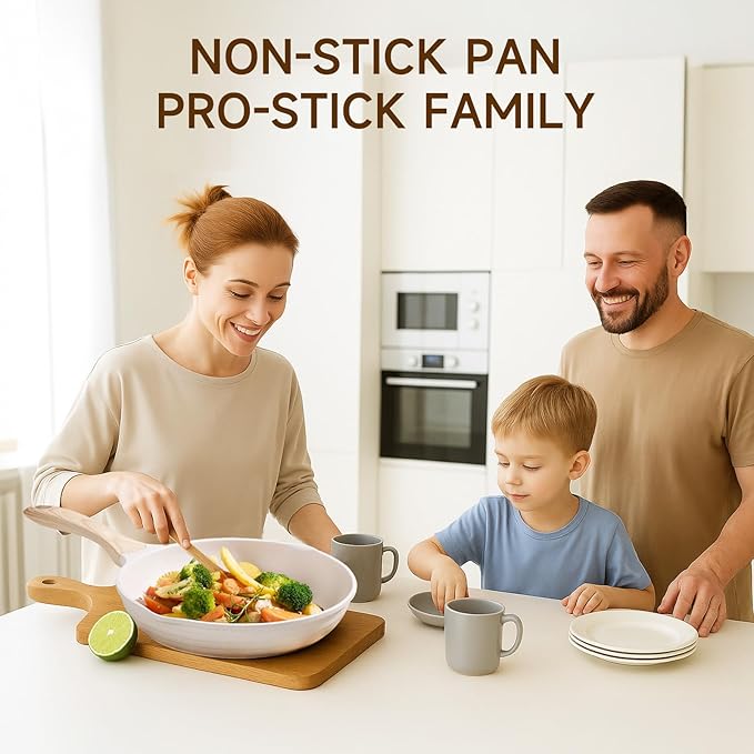 JEETEE 23pcs Pots and Pans Set Non Stick, White Cookware Sets for Kitchen, w/Frying Pans, Saucepans, Sauté & Griddle & Crepe Pan, Induction Cooking Pots (PFOA/PFAS/PFOS Free)