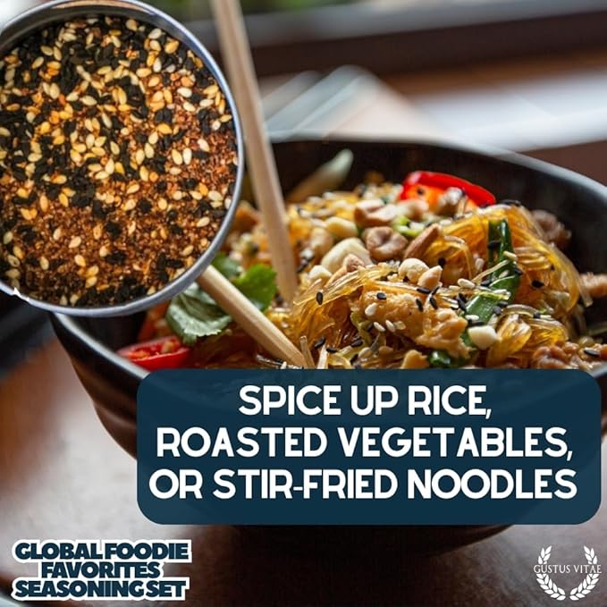 Global Foodie Favorites | Gourmet Seasoning and Rub Collection | Non GMO | All Natural | Small Batch | Artisan Spice Blends | Gourmet Gift | Authentic World Flavors | Made In USA | Handcrafted | #428