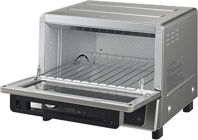 Panasonic FlashXpress Toaster Oven Countertop, 4-Slice Compact Size w/Double Infrared Heating, PFAS-free, 6 Auto Cook Options & Precise Temperature Control, 1300W - NB-G200P (Stainless Steel)