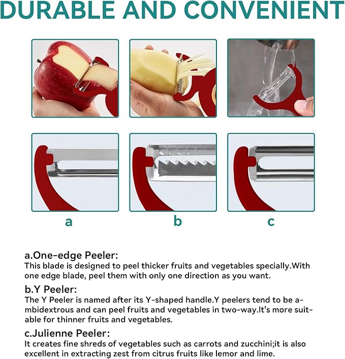 3-in-1 Electric Peeler | Auto Blade for Fruits/Vegetables | 3 Interchangeable Blades | Type-C Charging,Battery Capacity 1500 mAh | Kitchen, Travel, Camping
