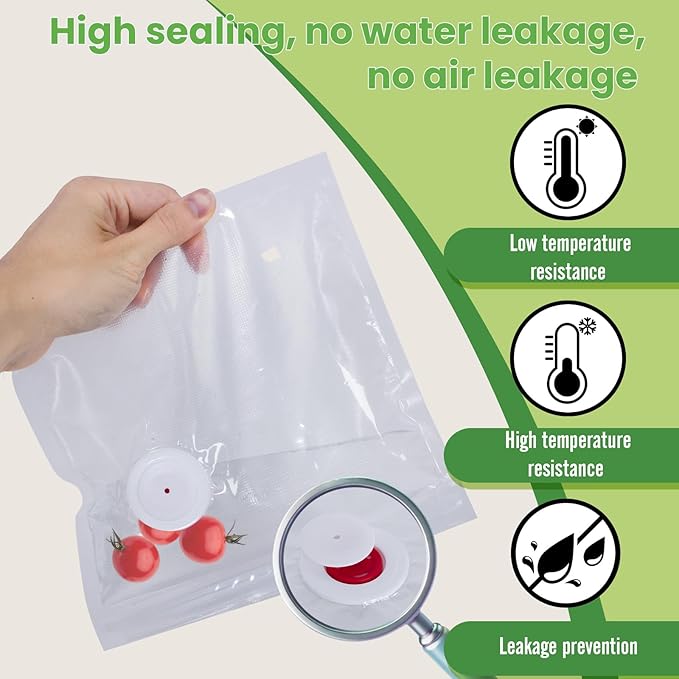 Reusable Vacuum Seal Bags for Food,Food Vacuum Sealer Bags Large Size 30 Packs
