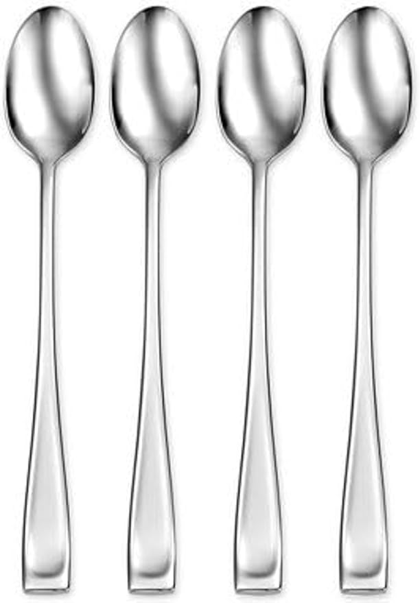 Oneida Moda Fine Flatware Iced Teaspoons, 0.70 LB, Metallic