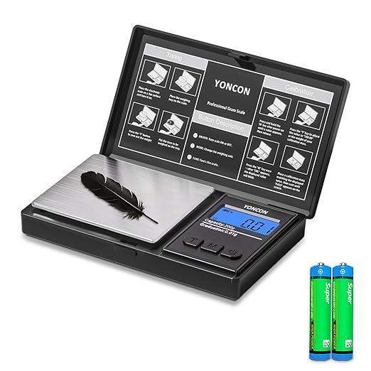 Gram Scale, 200g x 0.01g Fine Digital Scale .01 Gram Accuracy for Diamonds, Coffee Beans & Precious Metals | Pocket Jewelry Scale with Instant Calibration, Tare & Unit Switch