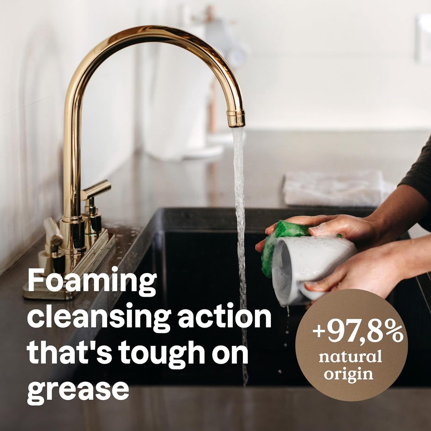 ATTITUDE Dish Soap, EWG Verified, Plant-Based & Vegan Dishwashing Liquid, Naturally Derived, English Pear Scent, 24 Fl Oz