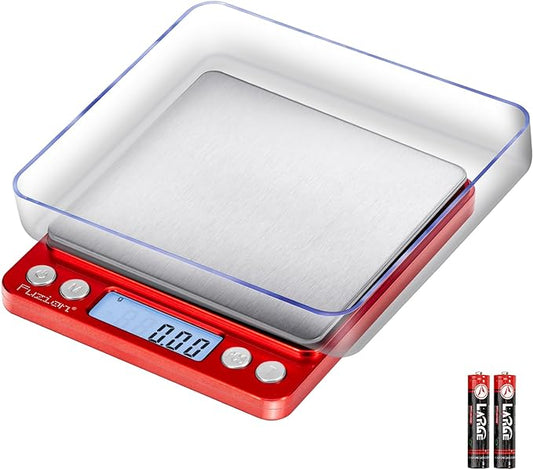 Fuzion Digital Scale .01 Gram Accuracy, 500g Mini Food Scales for Small Jewelry, Gold, Herb, Spice - Weight Gram and Oz