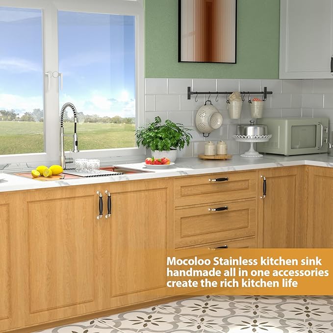 30 Undermount Kitchen Sink - Mocoloo 30x19 Inch Stainless Steel Kitchen Sink Workstation 16 Gauge Single Bowl Handmade Basin, 10 Inch Deep