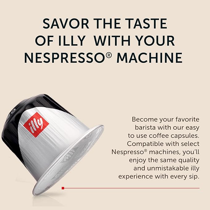 illy Espresso Coffee Pods - Compatible with Nespresso Machines - Forte Extra Bold Roast - Rich & Strong Flavor - Notes of Dark Chocolate - Single Serve Capsules - 10 Count (Pack of 20)